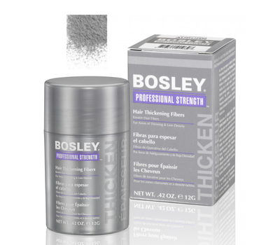 Кератиновые волокна седые Bosley Hair Thickening Fibers Gray