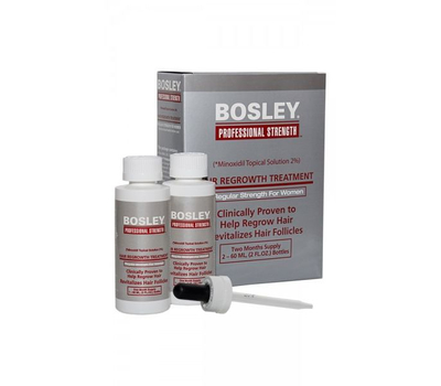 Усилитель роста волос 2% (для женщин) Bosley Hair Regrowth Treatment Regular Strength for Women