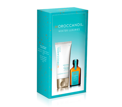 Праздничный набор (крем для рук и масло для всех типов) Moroccanoil WinterLuxuries