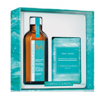 Набор восстановление (масло для светлых волос + мыло) Moroccanoil Kit Home And Away 198773