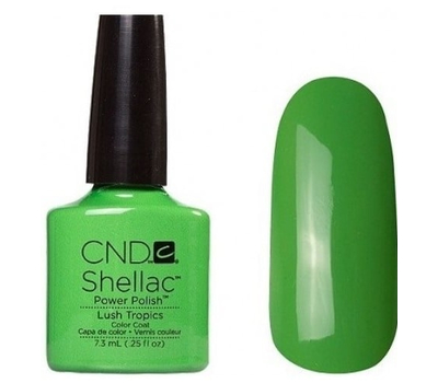 90516 Lush Tropics Гель-лак Creative Shellac Яркий зеленый коллекция Paradise