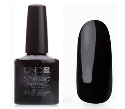 40518 Black Pool Гель-лак Creative Shellac Классический черный цвет